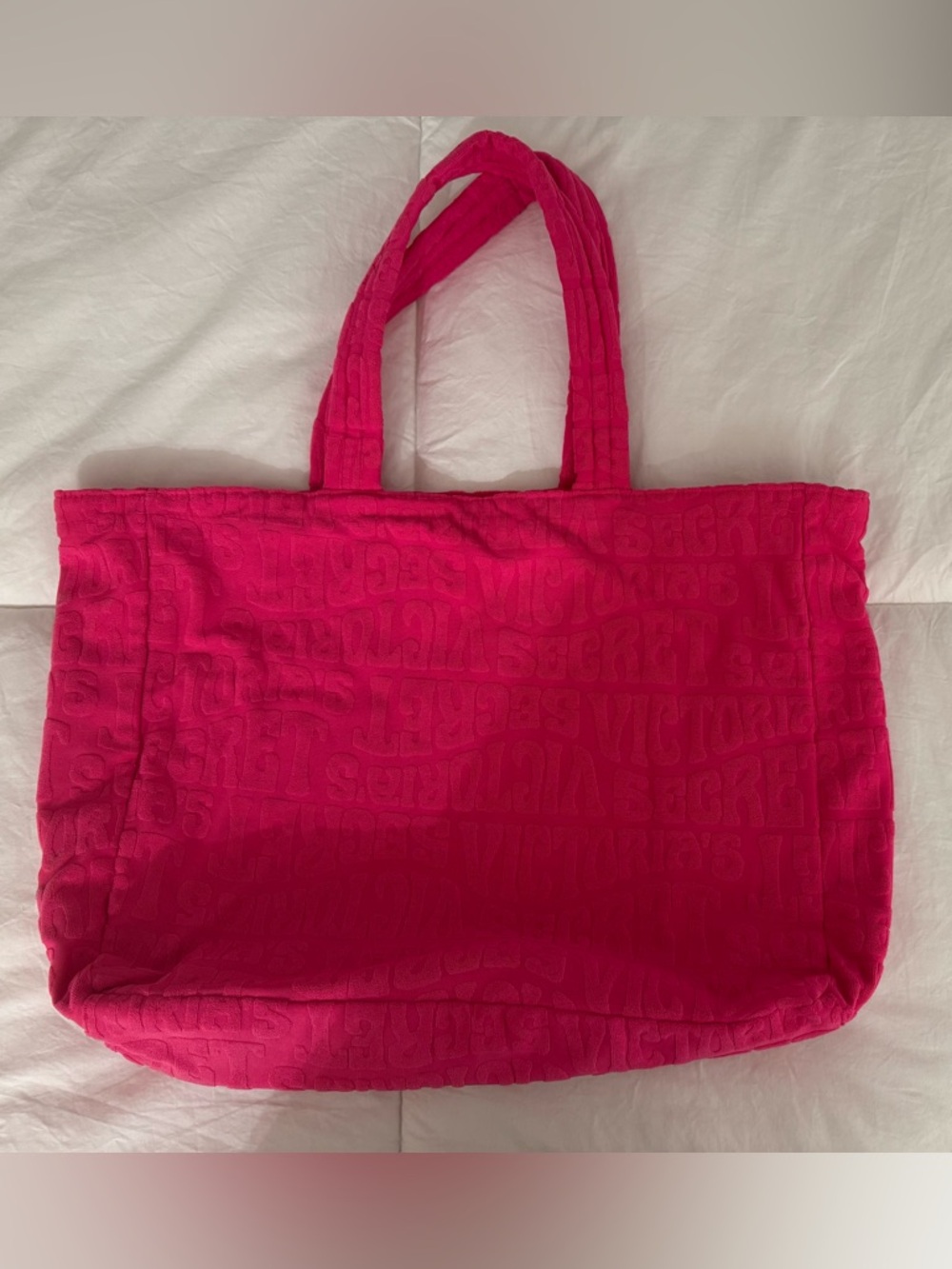 Victoria Secret Pink Terry Cloth Tote